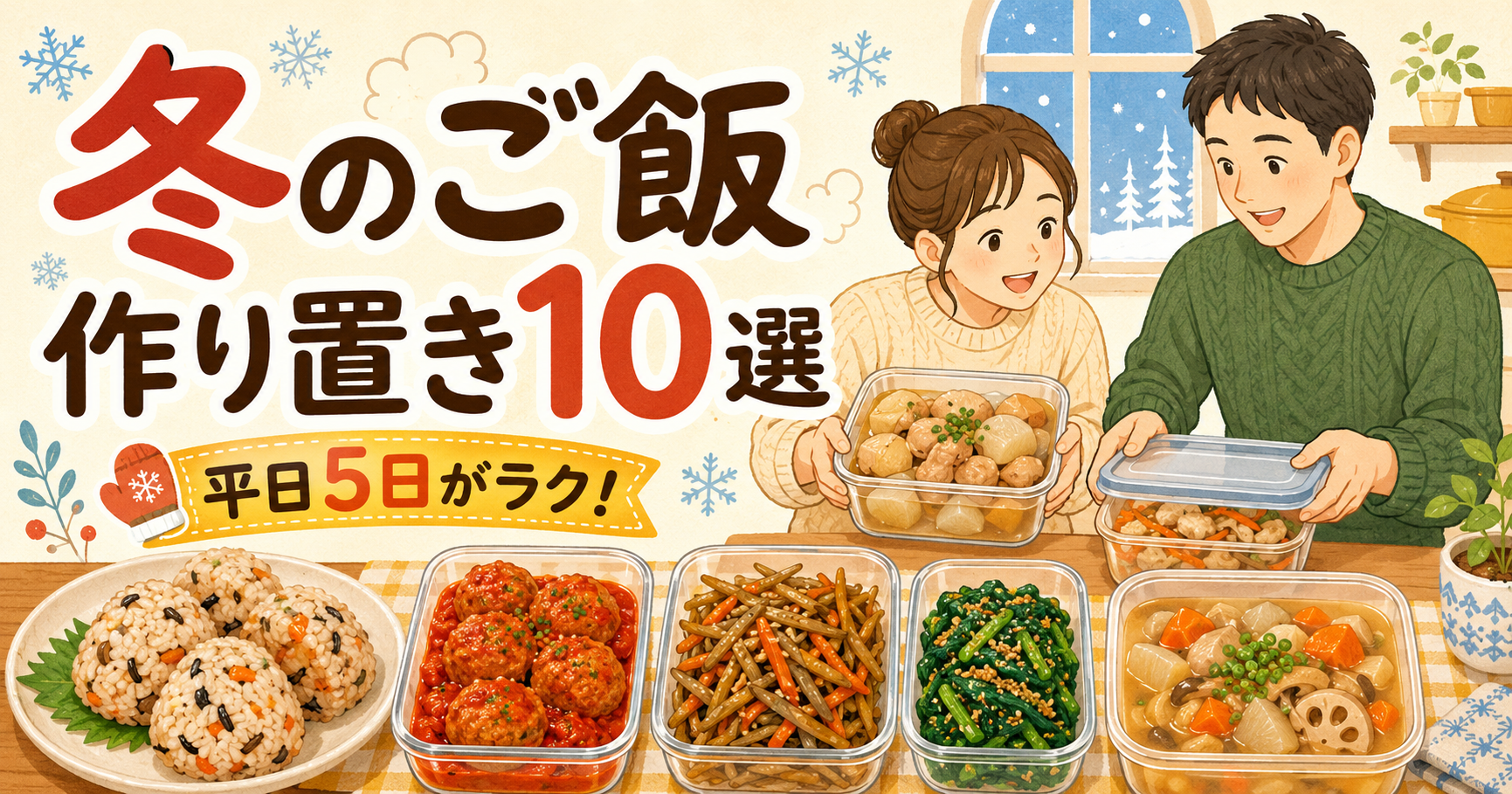冬のご飯作り置き10選｜平日5日がラクになる献立と保存のコツ｜冬のご飯作り置きは「3種類」で考えるの解説画像2