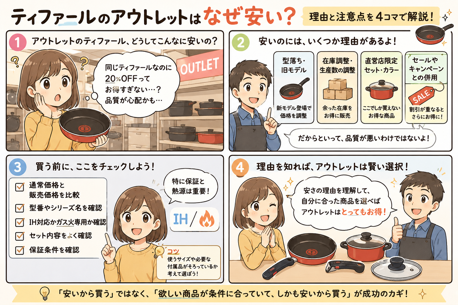ティファールアウトレットなぜ安いで5,000円変わる！7つの実践ステップのイメージ画像3