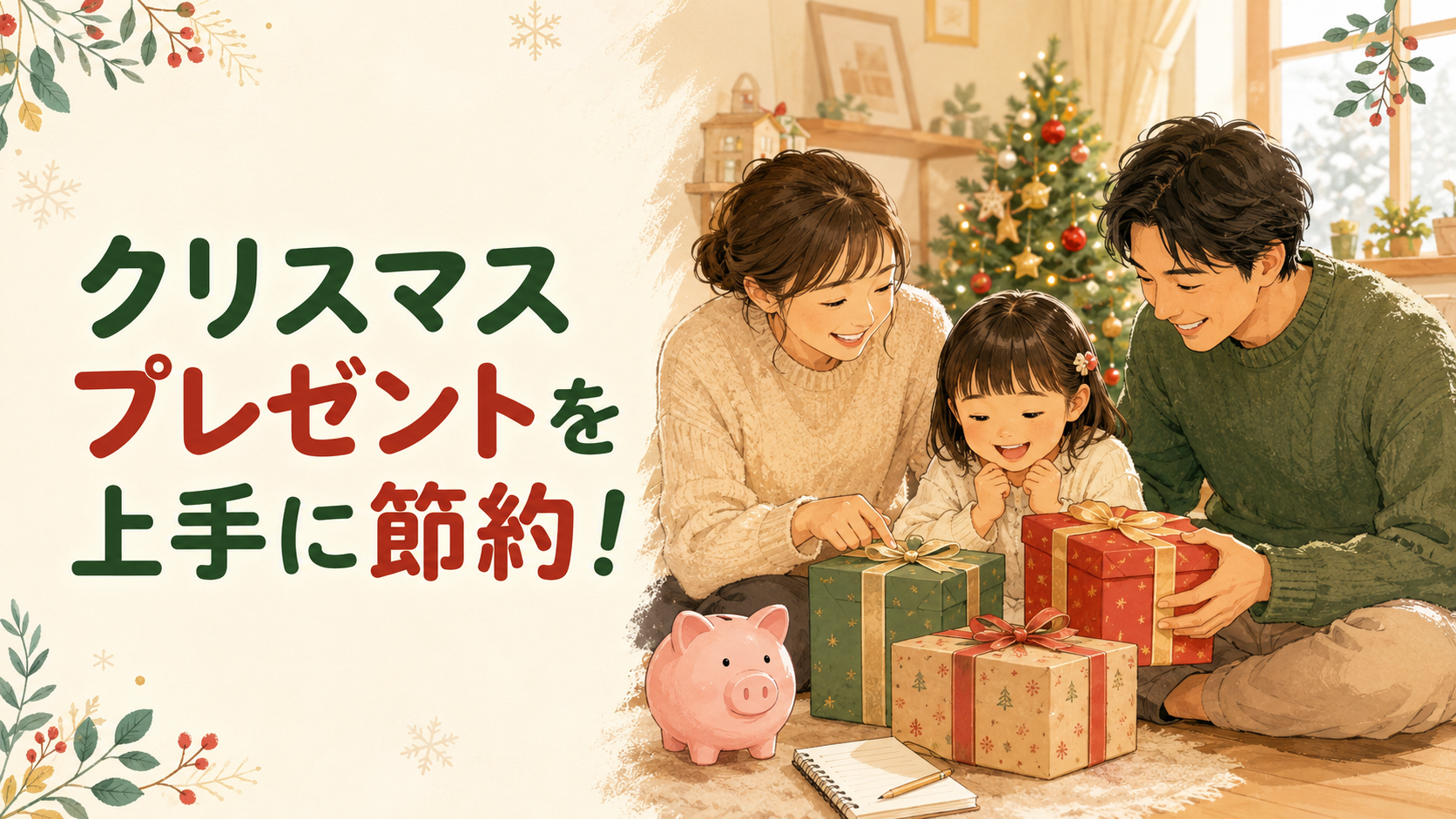 クリスマスプレゼントを上手に節約！子どもが喜ぶ予算術9選のイメージ画像