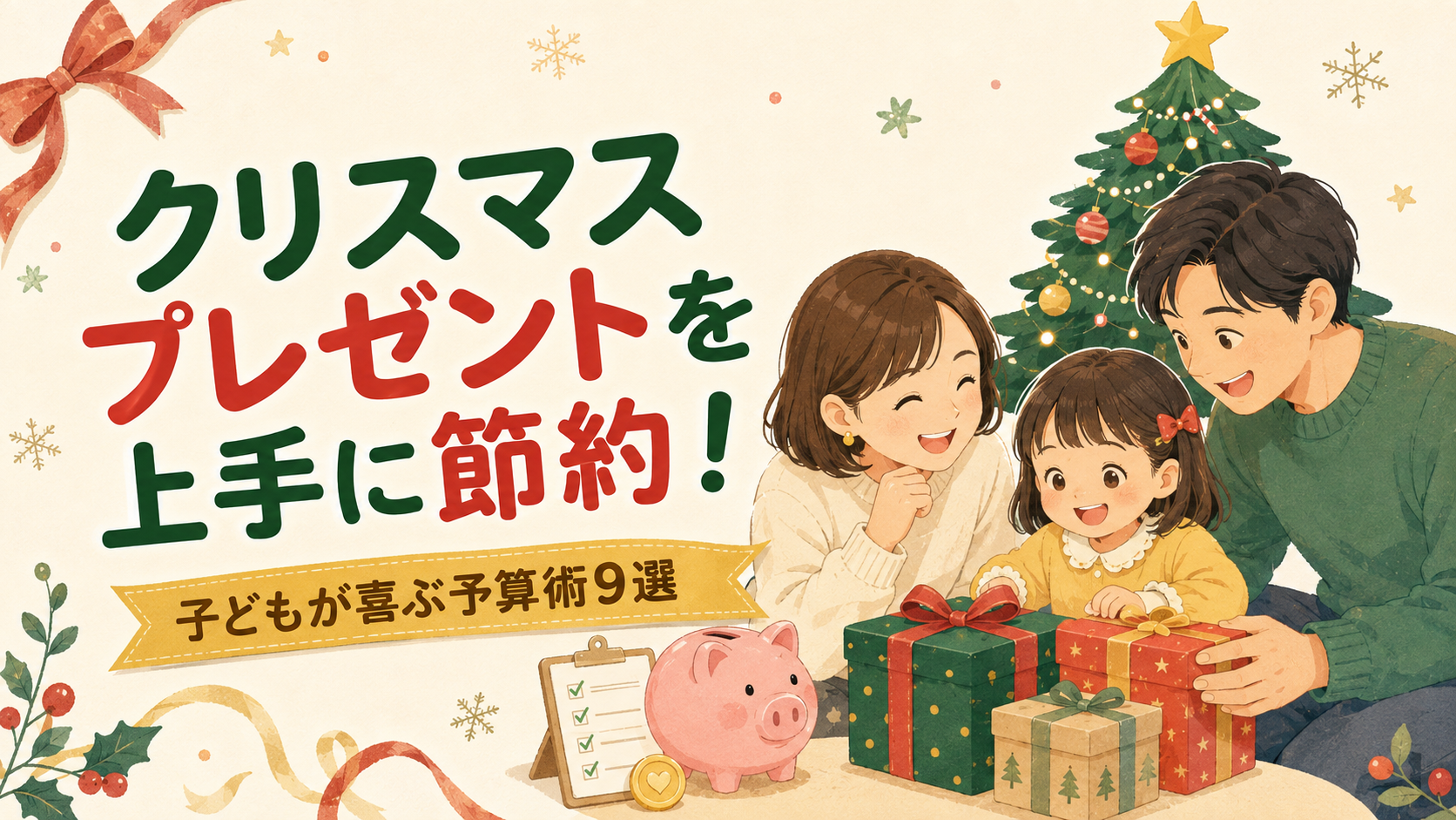 クリスマスプレゼントを上手に節約！子どもが喜ぶ予算術9選｜クリスマスプレゼントの節約は「予算決め」が9割の解説画像2