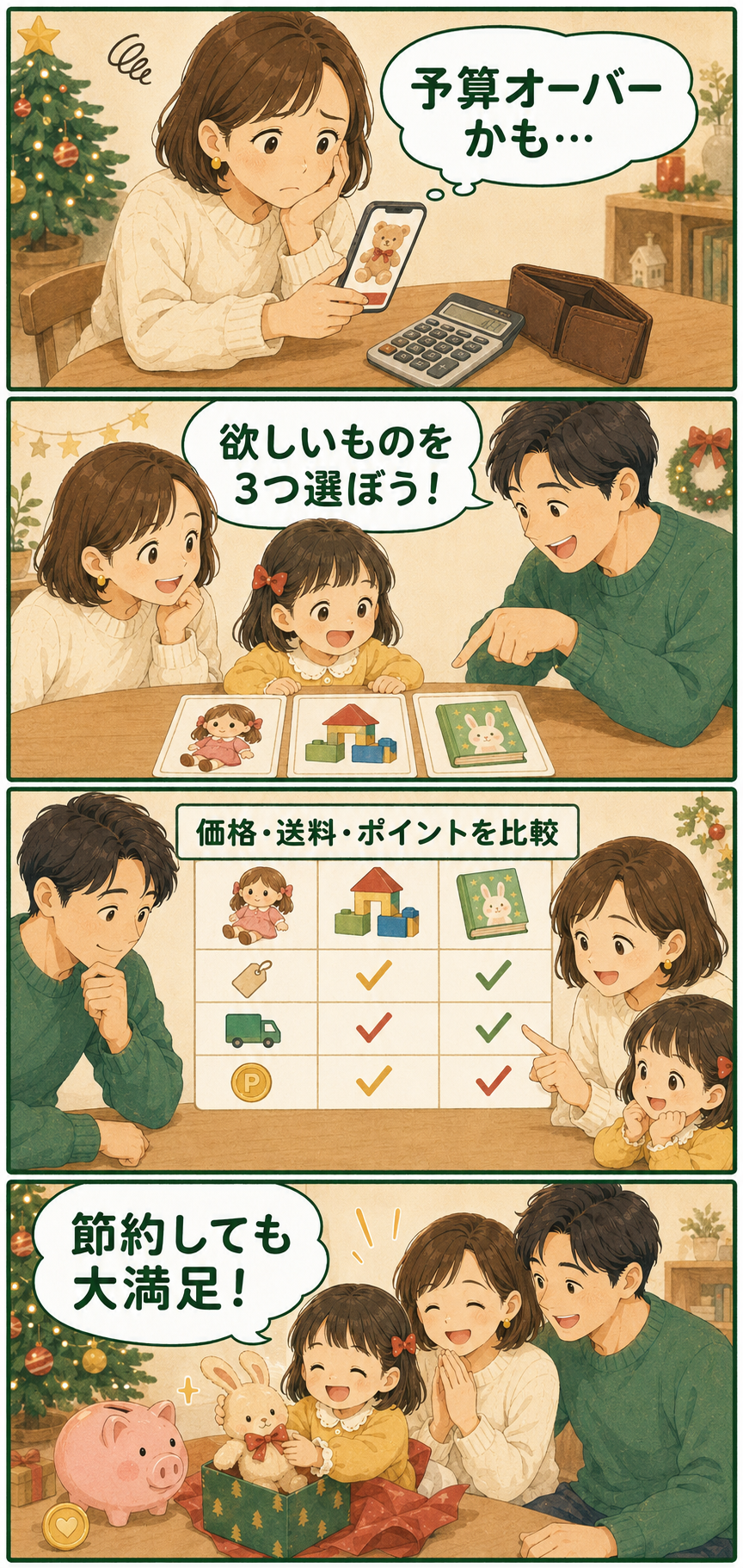 クリスマスプレゼントを上手に節約！子どもが喜ぶ予算術9選｜クリスマスプレゼントの節約は「予算決め」が9割の解説画像3