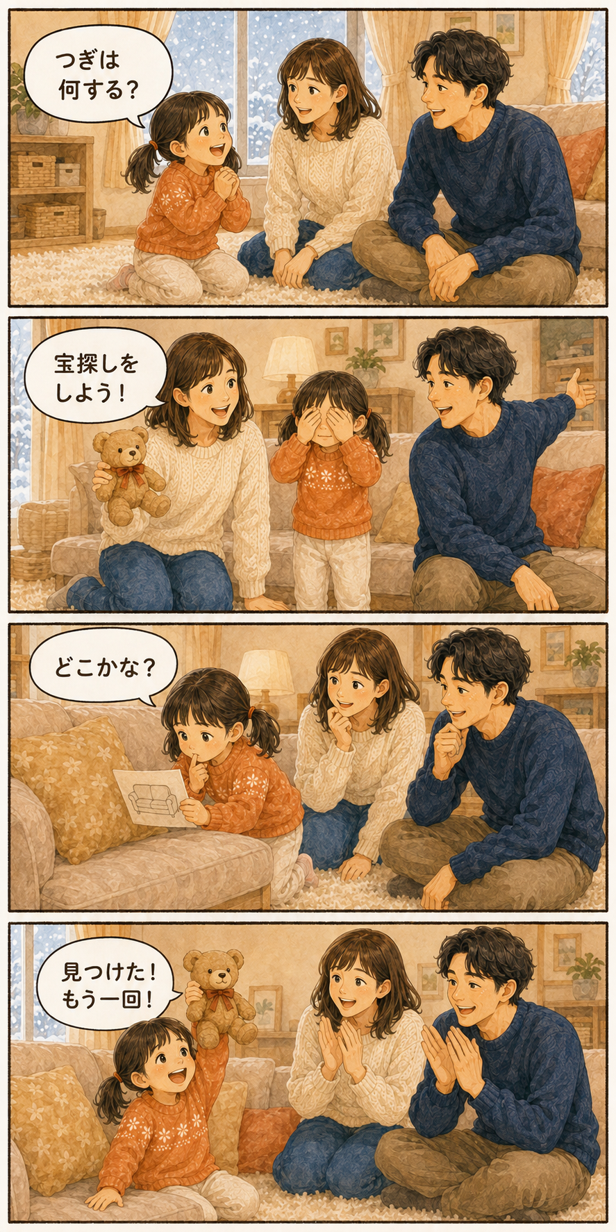 子供の冬の室内遊び6選|4歳が夢中になった遊びを比較のイメージ画像3