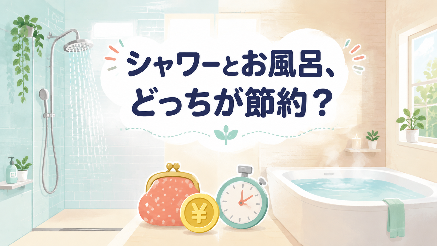 シャワーとお風呂はどっちが節約?4人家族の実測比較|シャワーとお風呂はどっちが節約になる?の解説画像