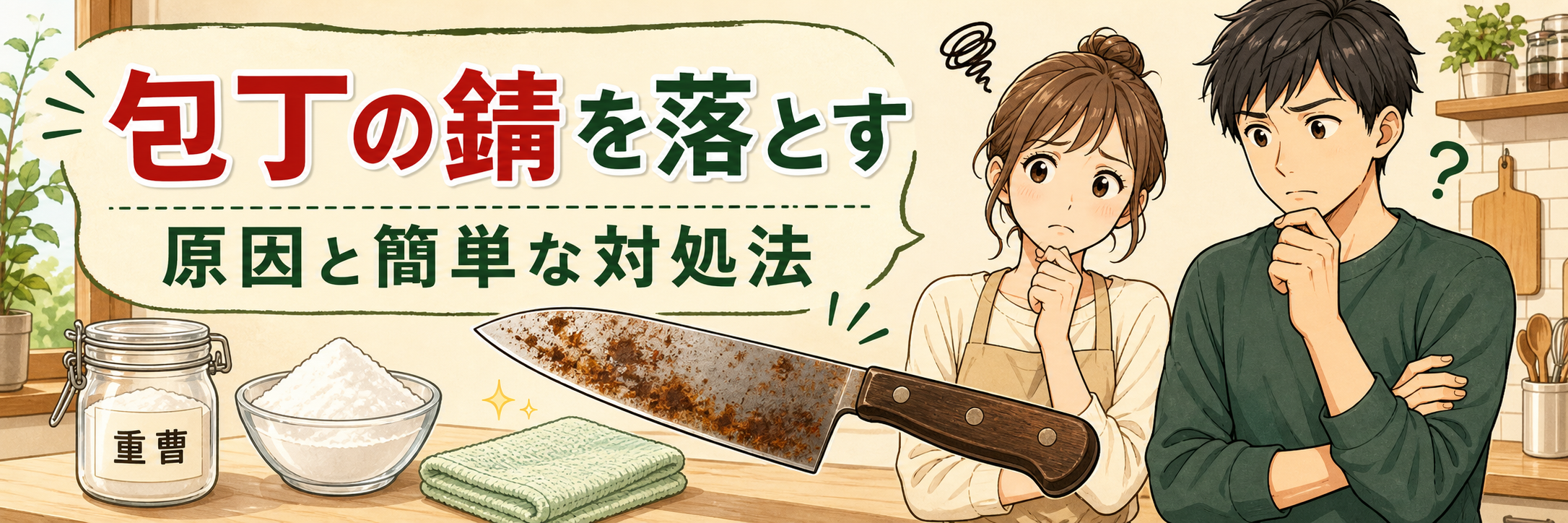 包丁の錆の落とし方のヘッダー画像